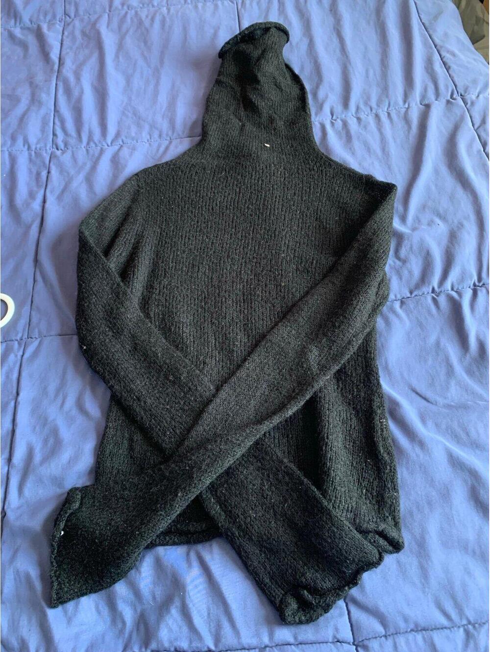 H&M Black Turtleneck Sweater Soft Knit Long Sleeve XS